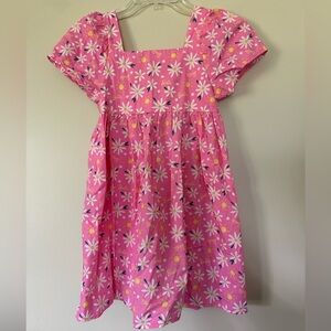 Girls Barbie Floral Print Dress - Large